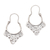 Sterling silver hoop earrings, 'Cascading Swirls' - Handcrafted Sterling Silver Hoop Earrings from Bali thumbail