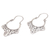 Sterling silver hoop earrings, 'Cascading Swirls' - Handcrafted Sterling Silver Hoop Earrings from Bali (image 2d) thumbail