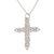 Sterling silver pendant necklace, 'The Call' - Sterling Silver Cross Pendant Necklace from Indonesia thumbail
