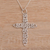 Sterling silver pendant necklace, 'The Call' - Sterling Silver Cross Pendant Necklace from Indonesia (image 2c) thumbail