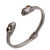 Citrine cuff bracelet, 'Snake Siblings' - Snake-Themed Citrine Cuff Bracelet from Bali thumbail
