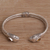 Citrine cuff bracelet, 'Snake Siblings' - Snake-Themed Citrine Cuff Bracelet from Bali (image 2b) thumbail