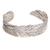 Sterling silver cuff bracelet, 'Flawless Leaves' - Leaf Motif Sterling Silver Cuff Bracelet from Bali (image 2d) thumbail