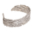 Sterling silver cuff bracelet, 'Flawless Leaves' - Leaf Motif Sterling Silver Cuff Bracelet from Bali (image 2e) thumbail