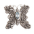 Blue topaz brooch, 'Marquise Butterfly' - Blue Topaz and Sterling Silver Butterfly Brooch from Bali thumbail
