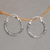 Sterling silver hoop earrings, 'Lightweight Feeling' - Artisan Crafted Sterling Silver Hoop Earrings from Bali (image 2) thumbail