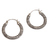 Sterling silver hoop earrings, 'Lightweight Feeling' - Artisan Crafted Sterling Silver Hoop Earrings from Bali thumbail