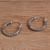 Sterling silver hoop earrings, 'Lightweight Feeling' - Artisan Crafted Sterling Silver Hoop Earrings from Bali (image 2b) thumbail