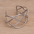 Sterling silver cuff bracelet, 'Woven Road' - Sterling Silver Handcrafted Cuff Bracelet with Braided Motif (image 2b) thumbail