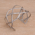 Sterling silver cuff bracelet, 'Woven Road' - Sterling Silver Handcrafted Cuff Bracelet with Braided Motif (image 2d) thumbail
