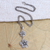 Y-Halskette aus Sterlingsilber - Handgefertigte Y-Halskette mit Jasminblüten aus Sterlingsilber