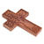 Wood wall cross, 'Peaceful Mangrove' - Hand-Carved Tree-Themed Suar Wood Wall Cross from Bali (image 2d) thumbail