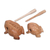 Wood percussion instruments, 'Frog Couple' (pair) - Handcarved Wood Frog Percussion Instruments from Bali (image 2d) thumbail