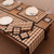 Juego de mantelería de pandanus y algodón, 'Klotok Dimensions' (juego de 6) - Juego de mesa de pandanus y algodón para 6 personas tejido a mano en Java