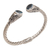 Blue topaz cuff bracelet, 'Ancient Realm' - Blue Topaz and Sterling Silver Cuff Bracelet from Bali thumbail