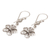 Sterling silver dangle earrings, 'Solitary Jepun' - Handmade 925 Sterling Silver Floral Earrings Indonesia (image 2c) thumbail