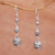 Sterling silver dangle earrings, 'Forest Orbs' - Indonesian Artisan Handmade 925 Sterling Silver Orb Earrings (image 2) thumbail