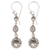 Sterling silver dangle earrings, 'Forest Orbs' - Indonesian Artisan Handmade 925 Sterling Silver Orb Earrings thumbail