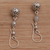Sterling silver dangle earrings, 'Forest Orbs' - Indonesian Artisan Handmade 925 Sterling Silver Orb Earrings (image 2c) thumbail