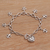 Sterling silver charm bracelet, 'Last Love' - Handmade 925 Sterling Silver Pendant Bracelet Heart (image 2) thumbail