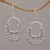 Sterling silver chandelier earrings, 'Dream Bell' - Handmade 925 Sterling Silver Dangle Chandelier Earrings thumbail