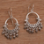 Sterling silver chandelier earrings, 'Dream Bell' - Handmade 925 Sterling Silver Dangle Chandelier Earrings (image 2b) thumbail