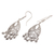 Sterling silver chandelier earrings, 'Ballroom Crest' - Artisan Handmade 925 Sterling Silver Chandelier Earrings (image 2d) thumbail