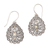 Gold-accented sterling silver dangle earrings, 'Everlasting Memory' - Handmade 18k Gold Plated 925 Sterling Silver Earrings