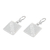 Sterling silver filigree dangle earrings, 'Square Elegance' - Square Sterling Silver Filigree Dangle Earrings from Bali
