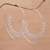 Sterling silver filigree half-hoop earrings, 'Elaborate Spirals' - Spiral-Shaped Silver Filigree Half-Hoop Earrings from Bali