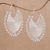 Sterling silver filigree hoop earrings, 'Spiral Corona' - Handmade Sterling Silver Filigree Hoop Earrings from Bali
