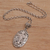Sterling Silber Anhänger Halskette "Vined Cross" - Handgemachte Halskette aus 925er Sterlingsilber mit Kreuz-Anhänger