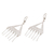 Filigrane Kronleuchter-Ohrringe aus Sterlingsilber, 'Angelic Angles - Handgemachte filigrane Silber-Kronleuchter-Ohrringe aus Bali