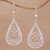 Sterling silver filigree dangle earrings, 'Lively Drops' - Drop-Shaped Silver Filigree Dangle Earrings from Bali