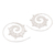 Sterling silver filigree half-hoop earrings, 'Infinite Spirals' - Spiral Sterling Silver Filigree Half-Hoop Earrings from Bali