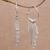 Sterling silver filigree hoop earrings, 'Gleaming Wind Chimes' - Sterling Silver Filigree Chandelier Earrings from Bali