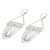 Sterling silver filigree dangle earrings, 'Graceful Strands' - Sterling Silver Filigree Chain Dangle Earrings from Bali