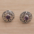 Amethyst stud earrings, 'Enchantree' - Handmade Amethyst 925 Sterling Silver Stud Earrings (image 2b) thumbail