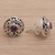 Amethyst stud earrings, 'Enchantree' - Handmade Amethyst 925 Sterling Silver Stud Earrings (image 2c) thumbail