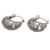 Sterling silver hoop earrings, 'Petal Parade' - Handmade 925 Sterling Silver Dangle Earrings Flower Petals (image 2d) thumbail