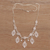 Filigrane Anhänger-Halskette aus Sterlingsilber, 'Diamond Drops'. - Filigrane Anhänger-Halskette aus Sterlingsilber aus Bali