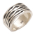 Sterling silver band ring, 'Soul Current' - Artisan Handmade 925 Sterling Silver Band Ring Indonesia (image 2d) thumbail