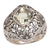 Prasiolite cocktail ring, 'Truth Flower' - Handmade 925 Sterling Silver Prasiolite Cocktail Ring (image 2i) thumbail