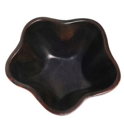 Ceramic serving bowl, 'Star Service' - Star-Shaped Ceramic Serving Bowl from Indonesia