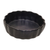 Ceramic serving bowl, 'Ripple' - Handcrafted Black Ceramic Serving Bowl with Scalloped Rim