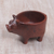 Ceramic catchall, 'Portly Pig' - Terracotta Ceramic Catchall in the Form of a Playful Pig thumbail