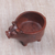Ceramic catchall, 'Portly Pig' - Terracotta Ceramic Catchall in the Form of a Playful Pig (image 2c) thumbail