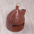 Ceramic birdhouse, 'Cozy Hut' - Artisan Made Terracotta Ceramic Birdhouse from Indonesia