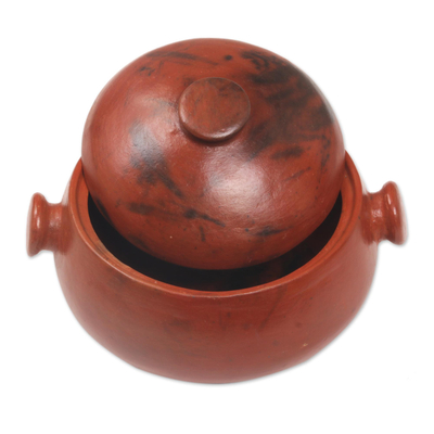 Ceramic tureen, 'Lombok Heritage' - Ceramic Tureen with a Lid from Indonesia