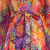 Batik rayon robe, 'Sunset Grove' - Red Orange Batik Print Long Sleeved Rayon Robe with Belt (image 2g) thumbail